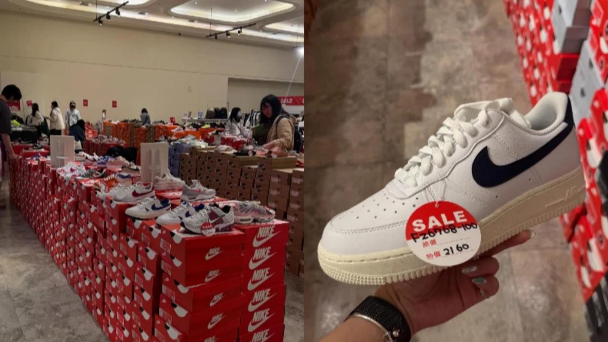 Dunk、Jordan、Air Force等經典款只要2千出頭。（圖／翻攝自threads@nk.kt.012）