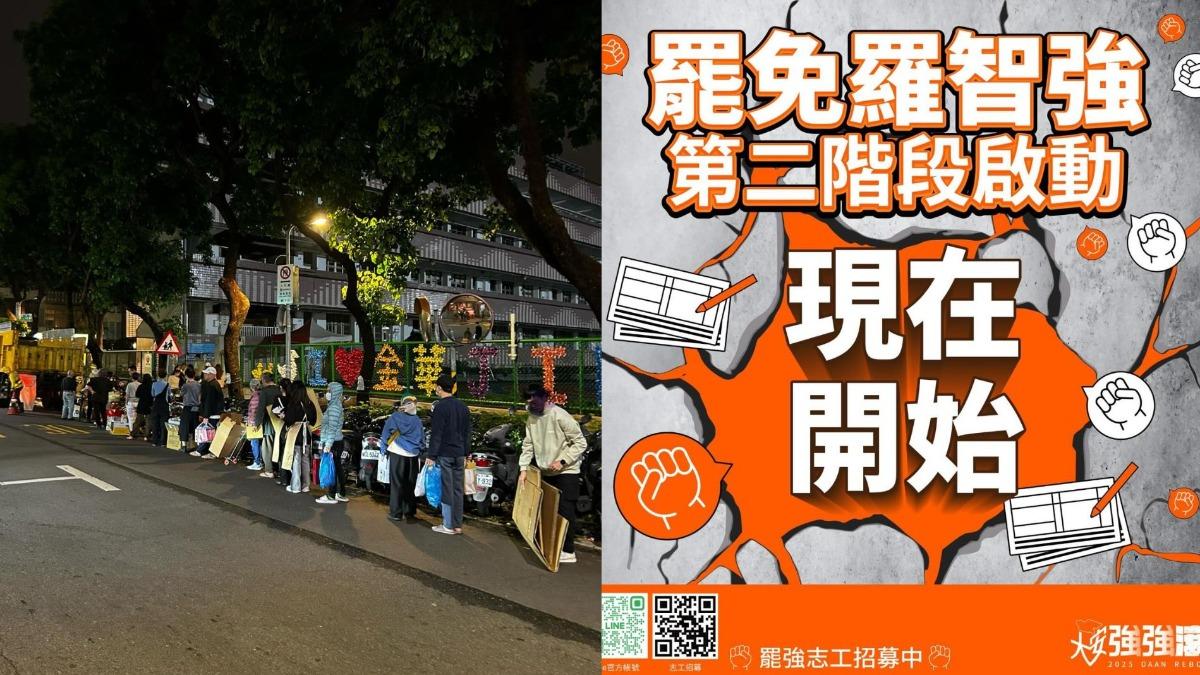 一票排隊連署罷免羅智強!青鳥高潮曬照 他入鏡傻眼:倒垃圾而已