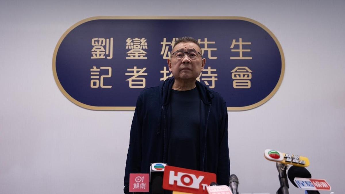 劉鑾雄開記者會、提及接班人及身家分配事宜。(圖/香港01提供)