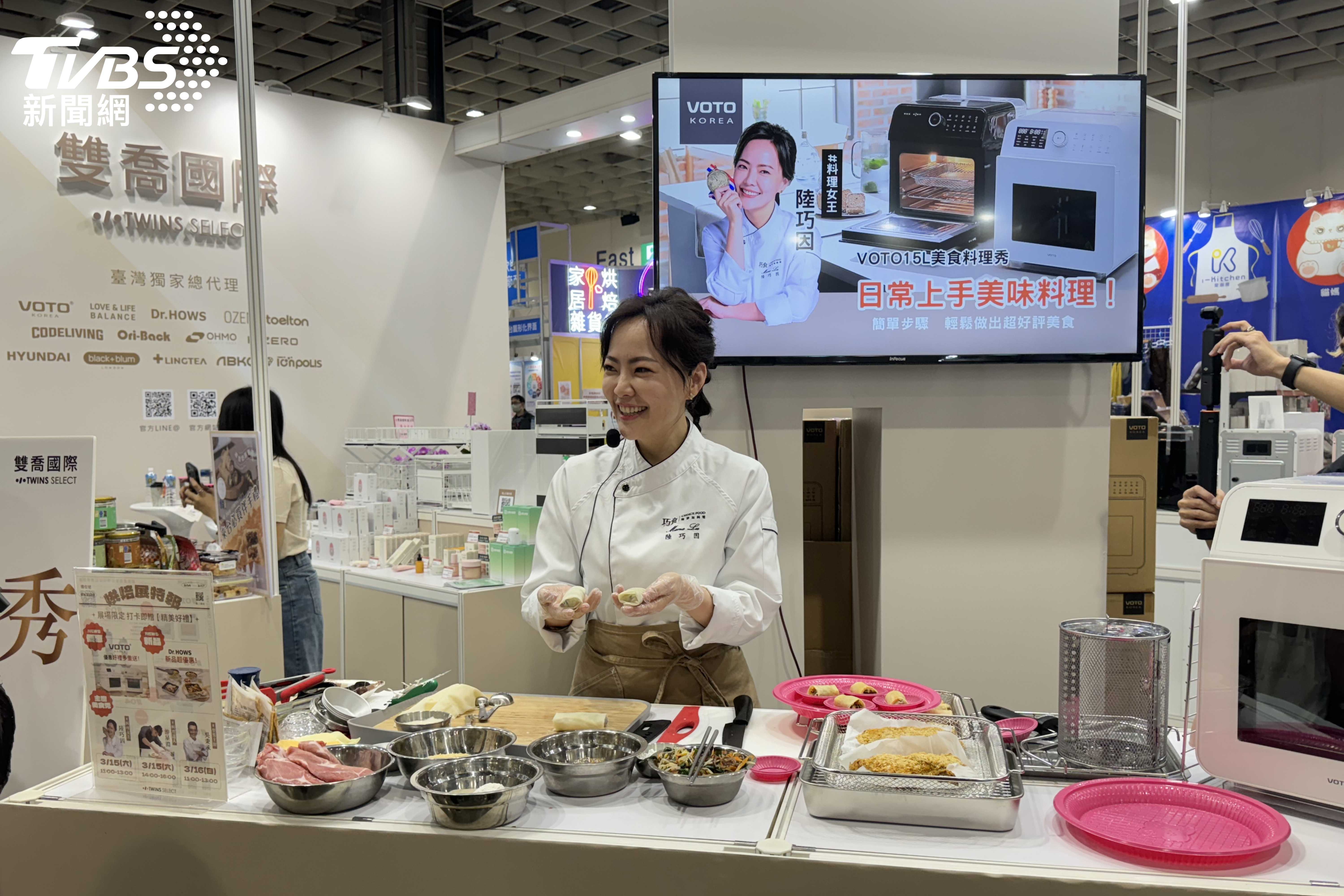 在家大廚換你當 料理女王陸巧因驚喜現身烘焙展