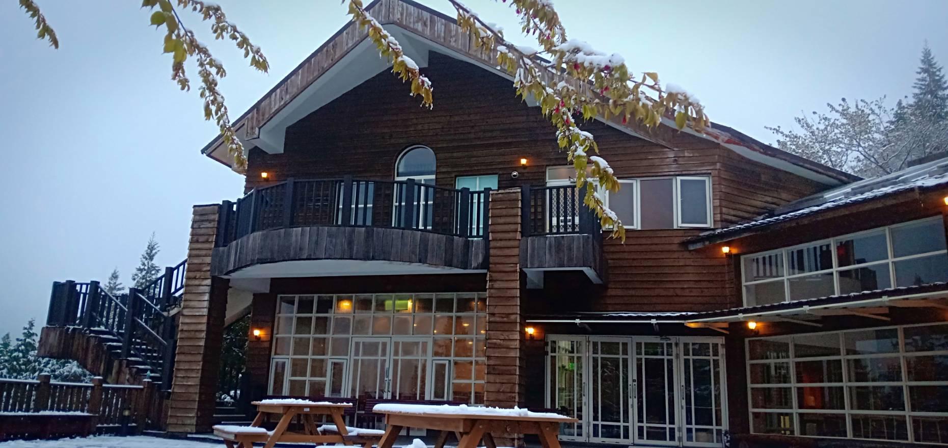 太平山莊目前無降雪。(圖/太平山莊提供)