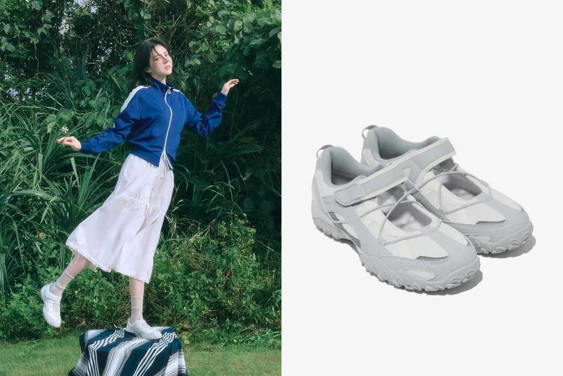 FILA Eshape 系列也推出瑪莉珍款。(圖/翻攝自IG@FILA_korea)