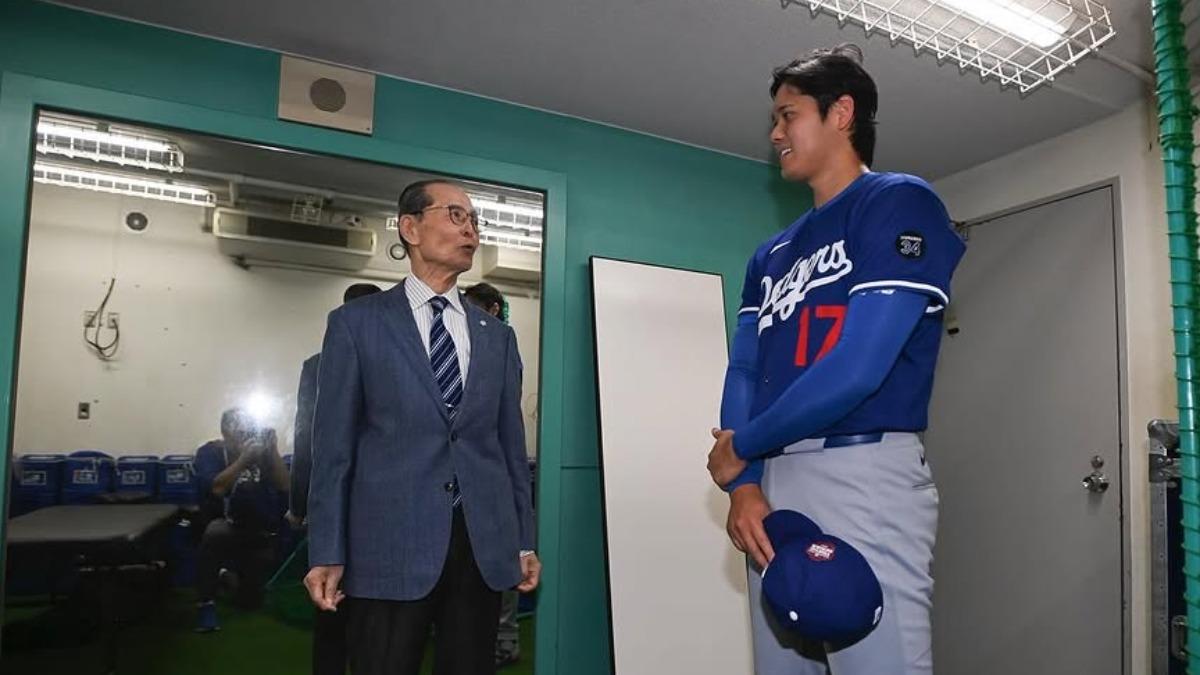 王貞治(左)和大谷翔平(右)。(圖/翻攝自Instagram@shoheiohtani)