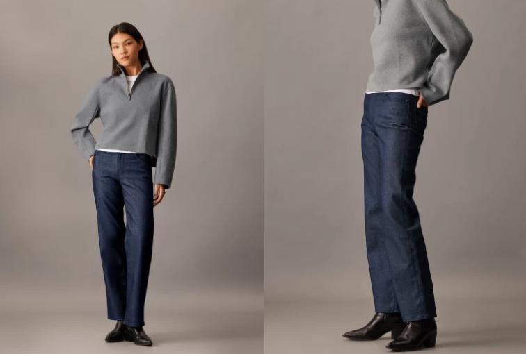 原色牛仔褲推薦：Calvin Klein Jeans Indigo Forever 原色牛仔褲。（圖／翻攝自Calvin Klein）