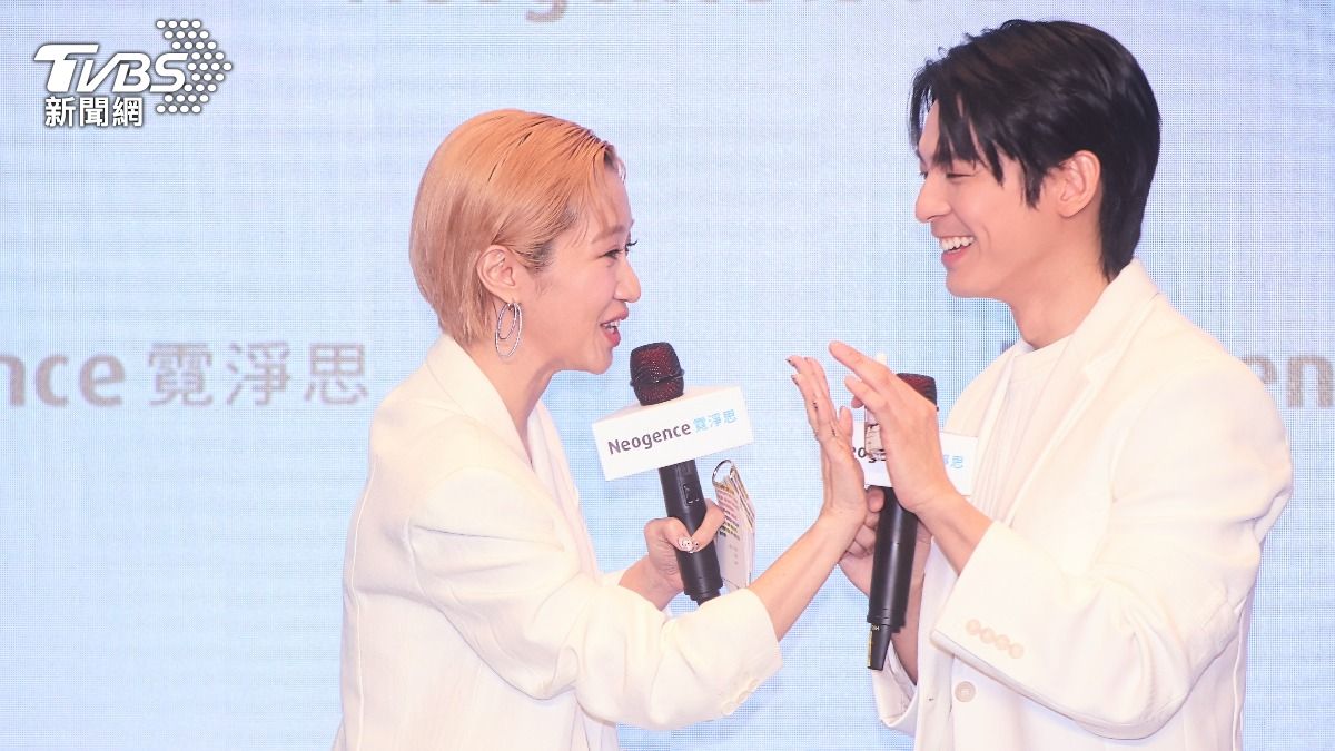 林柏宏、Lulu合作過《此時此刻》,兩人默契極佳。(圖/張哲鳴攝)