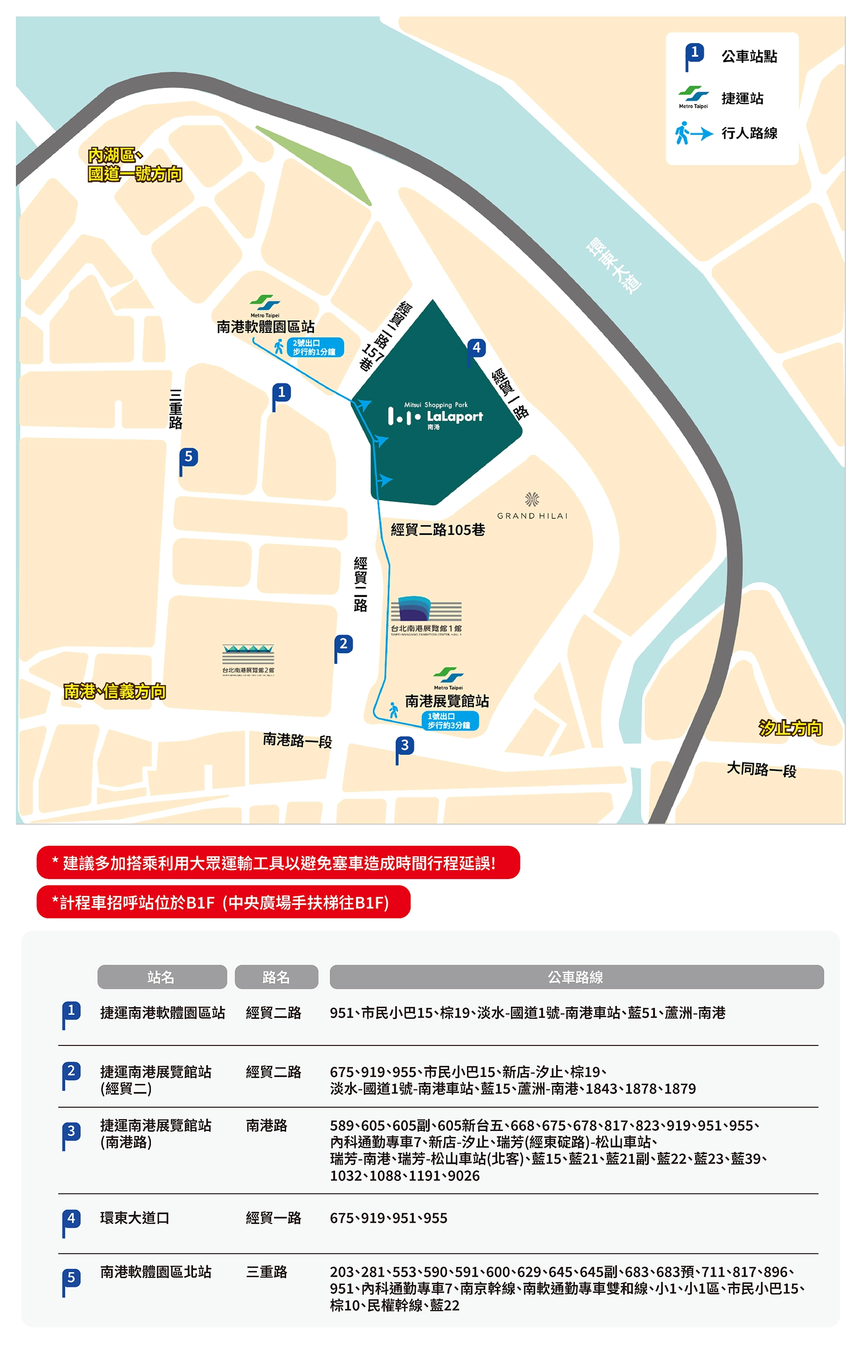 南港LaLaport交通-南港LaLaport位置-南港LaLaport捷運-南港LaLaport停車