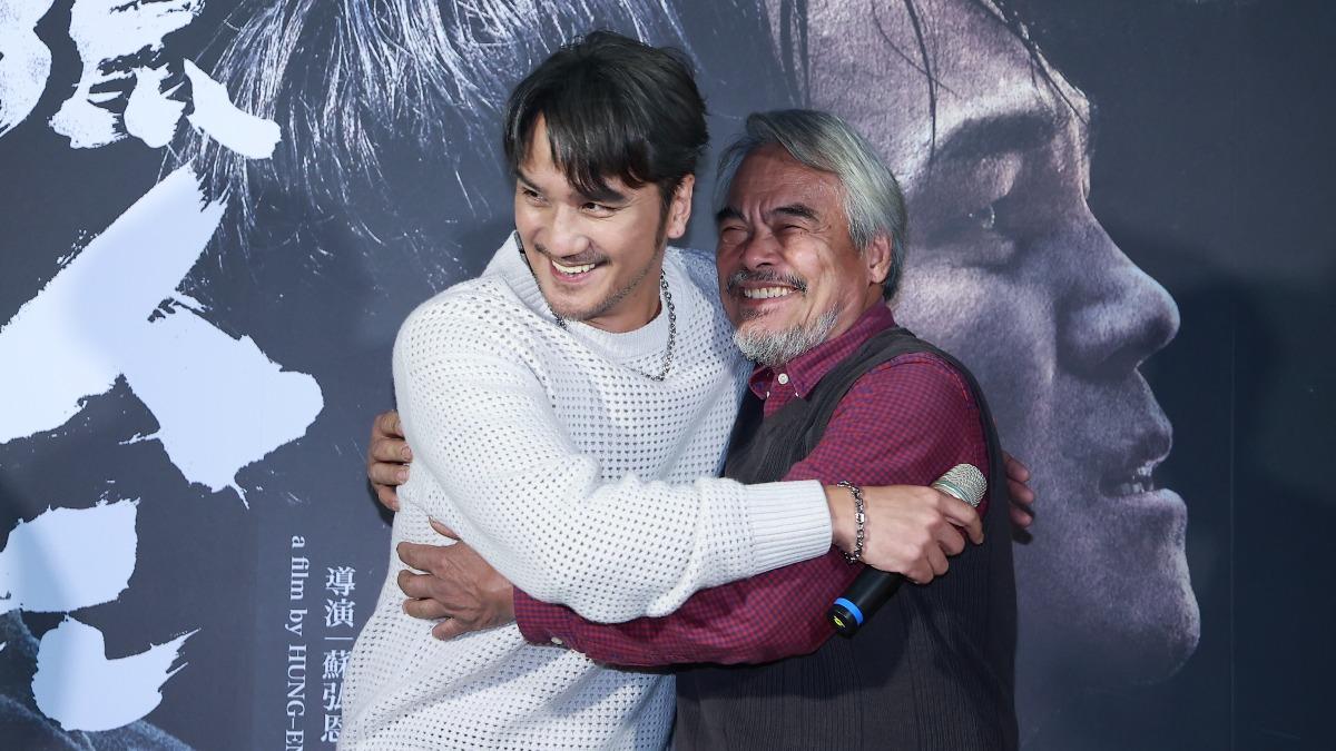《獵人兄弟》首映會,林慶台(右)、馬志翔。(圖/記者黃城碩攝)