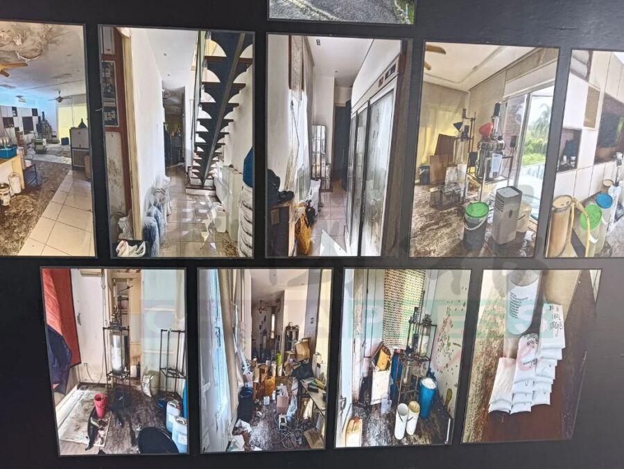 馬來西亞警方偵破毒品案，此案是柔佛今年最大宗的毒品案。（圖／翻攝自中國報）
