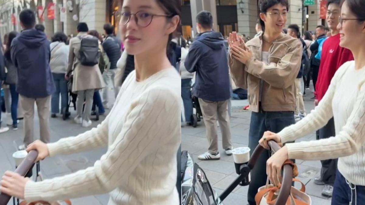 歐陽娜娜悄回台 信義區零偽裝秀外甥「合體小哈利」全被拍