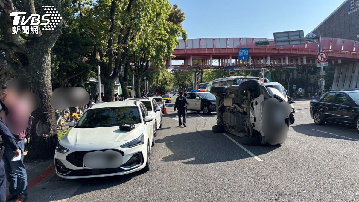 有片/北市男美術館前撞2車辯「低血糖」 警酒測0.36他傻了