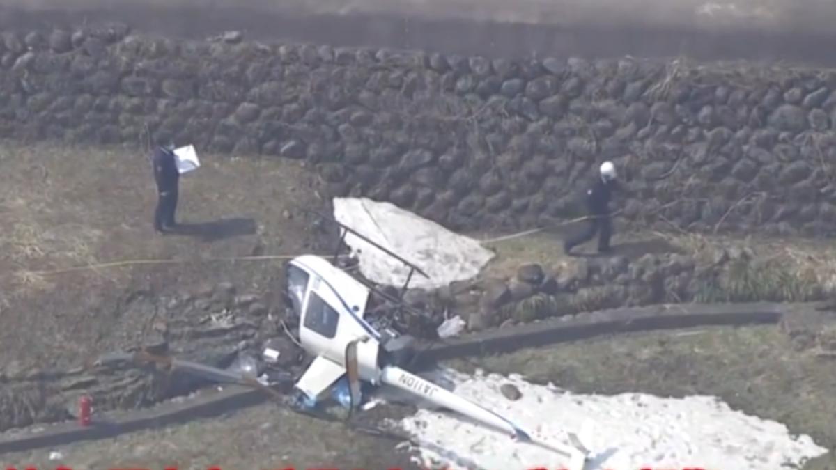 日本岐阜縣直升機墜機「撞電線桿墜田地」 2人緊急送醫