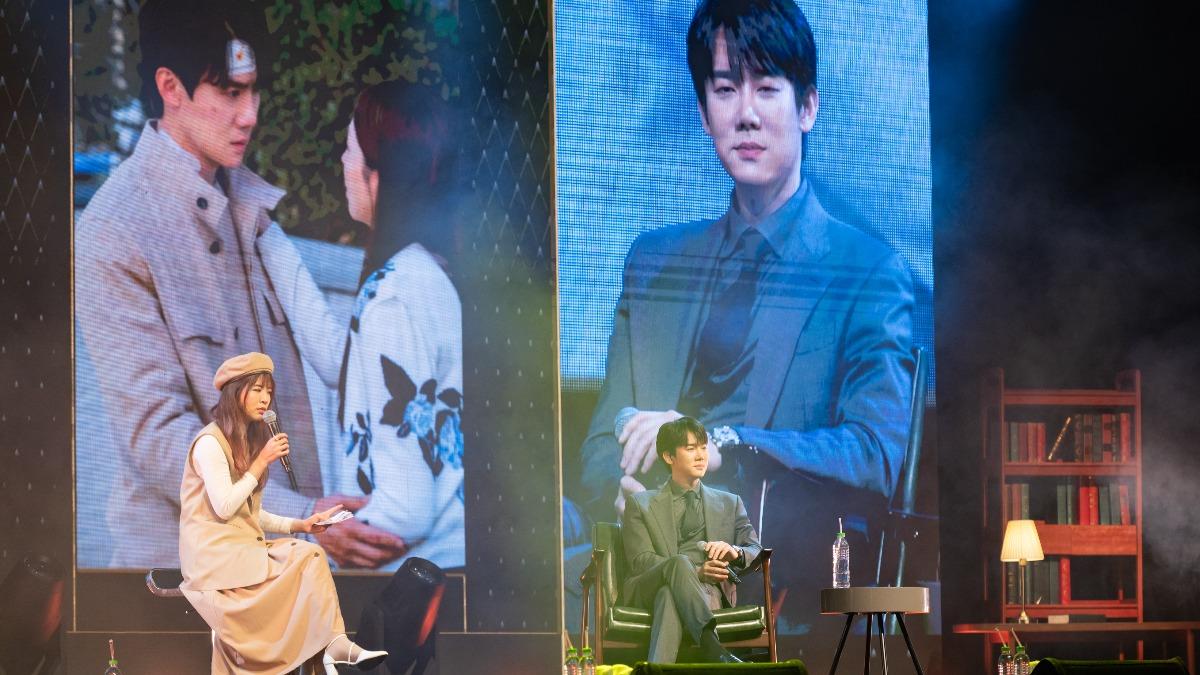 柳演錫與粉絲分享拍攝《現在撥打的電話》拍攝趣事。(圖/瑞田文創提供 )