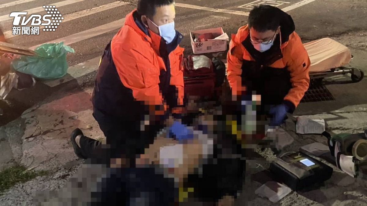台南市白河區凌晨發生一起死亡車禍。(圖/TVBS)