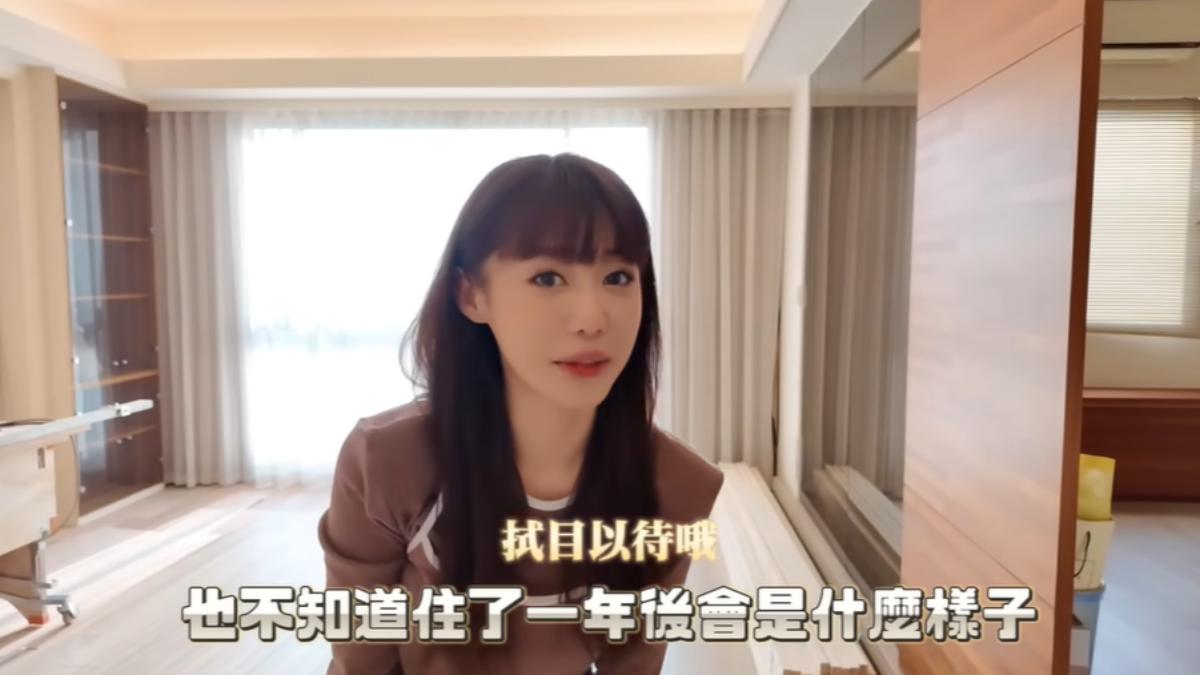 紀卜心新家正在裝潢。(圖/翻攝自Kimi紀卜心 YT頻道)