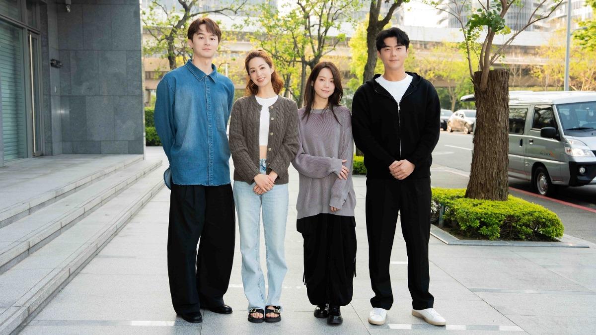 張軒睿(左起)、莫允雯、程予希及李程彬攜手主演林心如新劇。(圖/TVBS提供)