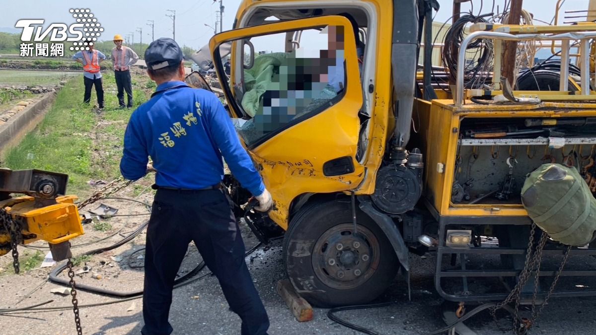 55歲羅姓男子噴飛死亡。(圖/TVBS)