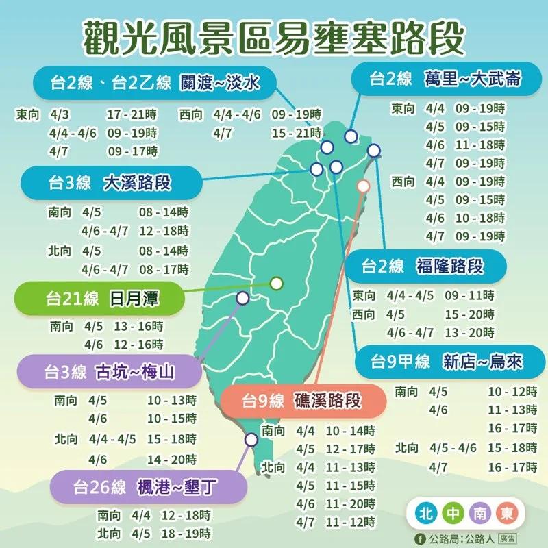 清明連假高乘載管制-清明連假高乘載時間-清明連假塞車路線-清明連假景點