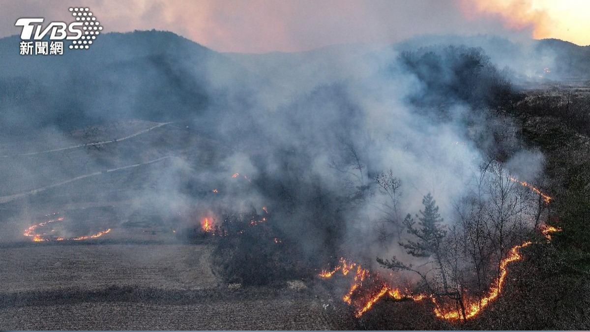 南韓多地野火　掃墓.焊接釀禍　千年古剎化焦土