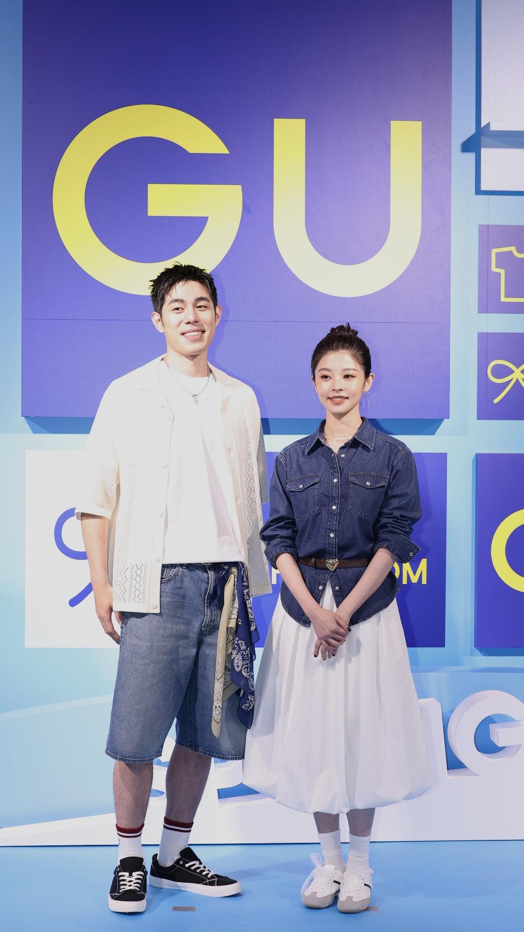 詹懷雲、詹子萱出席服裝品牌活動大聊「情侶裝」。(圖/記者張哲鳴攝)