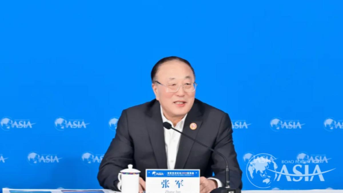 博鰲亞洲論壇秘書長張軍介紹籌備情況（圖／博鰲亞洲論壇）