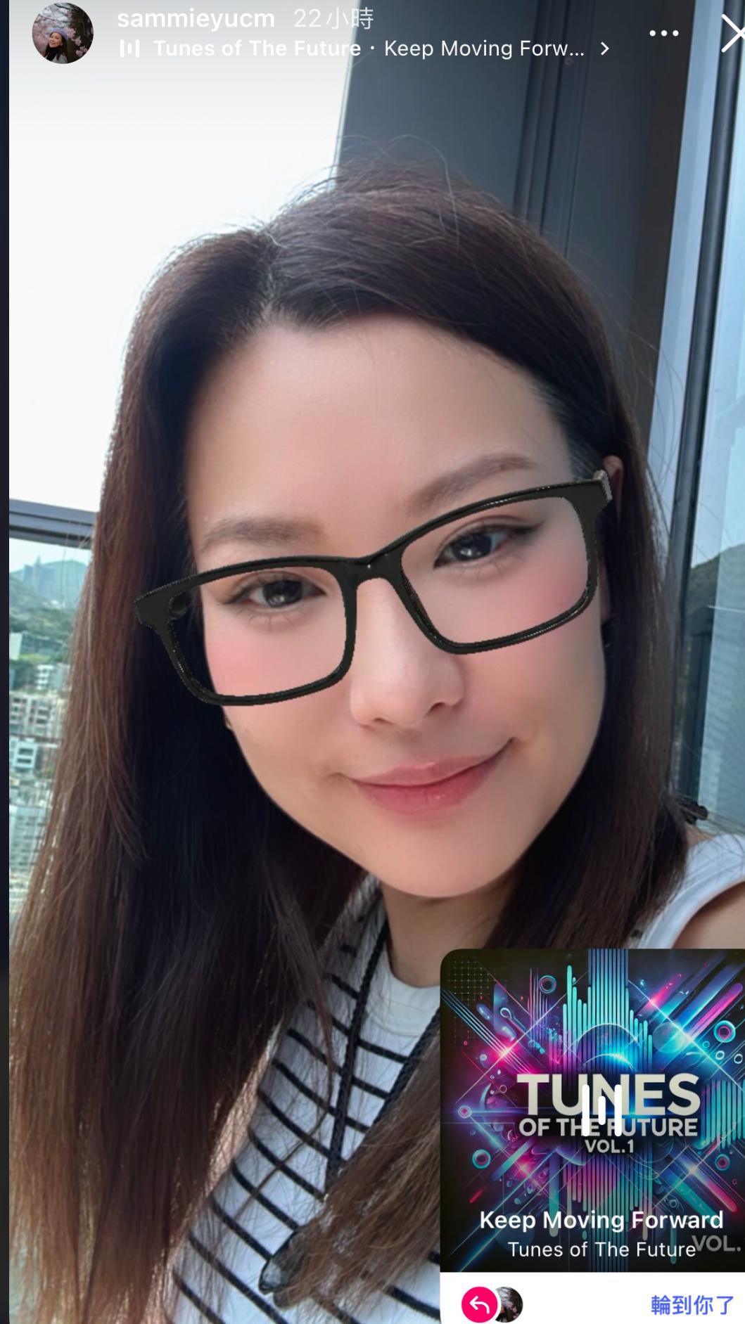 余思敏曬出自拍。(圖/翻攝自余思敏IG)