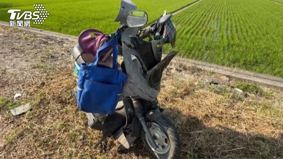 雲林死亡車禍！機車逆向撞汽車　六旬女騎士噴飛不治