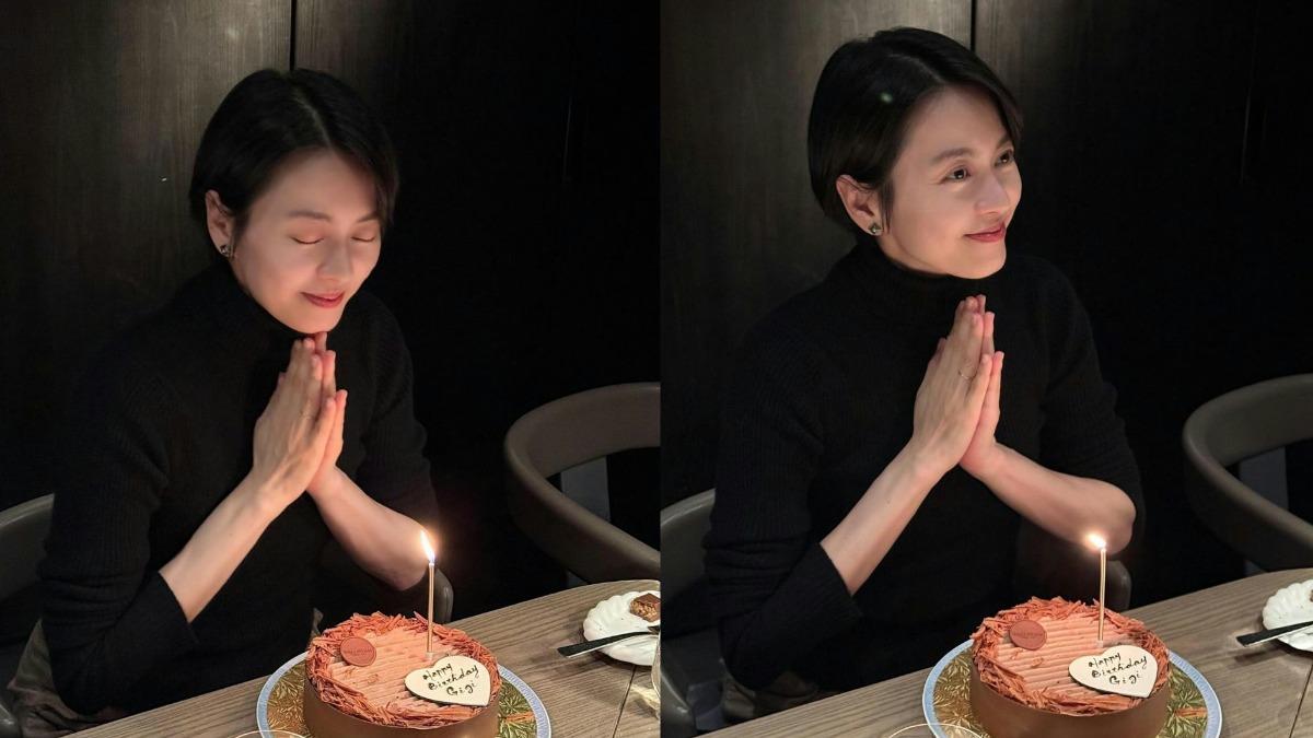 梁詠琪歡慶49歲生日！凍齡美照曝光　愛女「搶鏡1舉動」萌翻全場