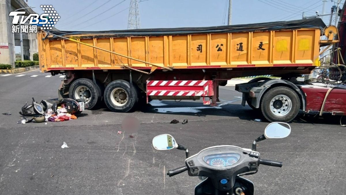 新北曳引車違規左轉撞機車 騎士重摔一度無呼吸