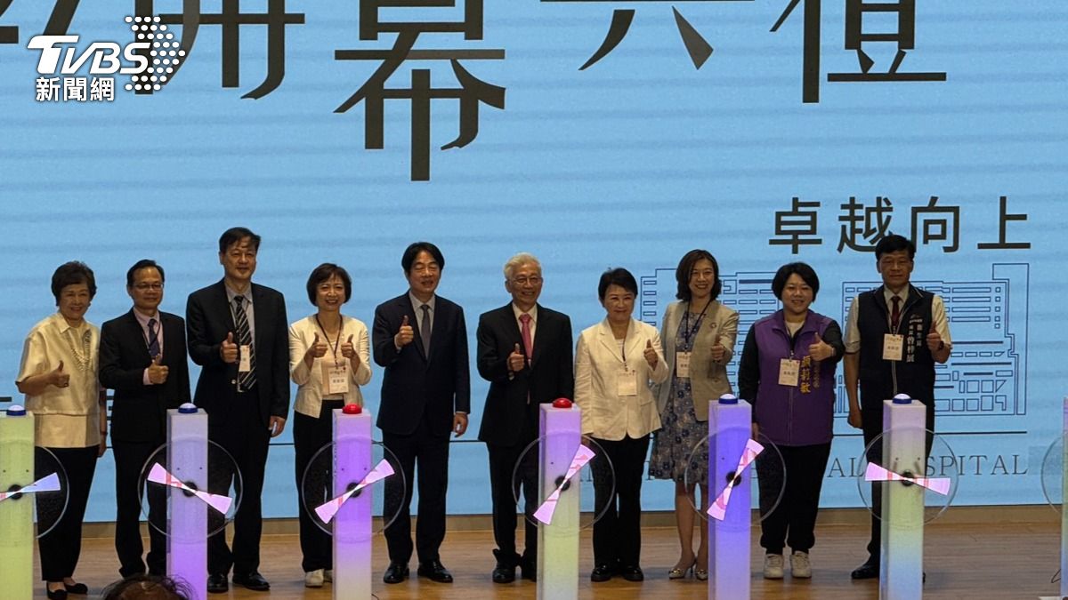 同框盧秀燕　賴清德讚「客氣」：恭喜她因光田醫院獲更多支持