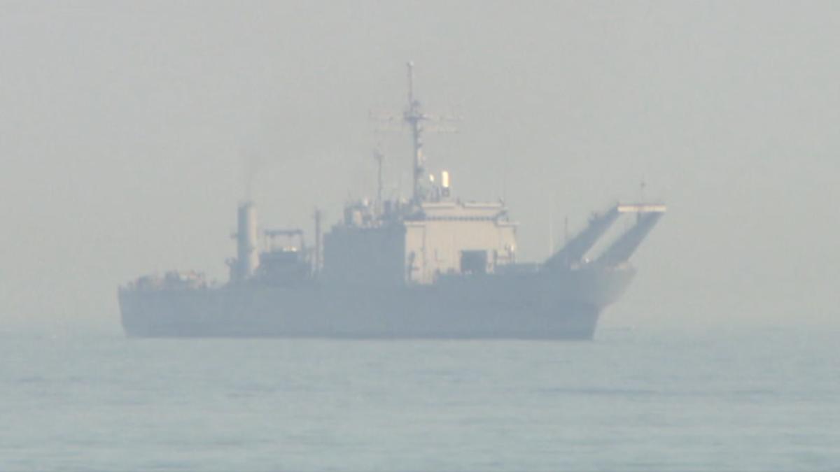 中和艦凌晨與陸漁船碰撞 海軍:人員無傷(圖/TVBS)