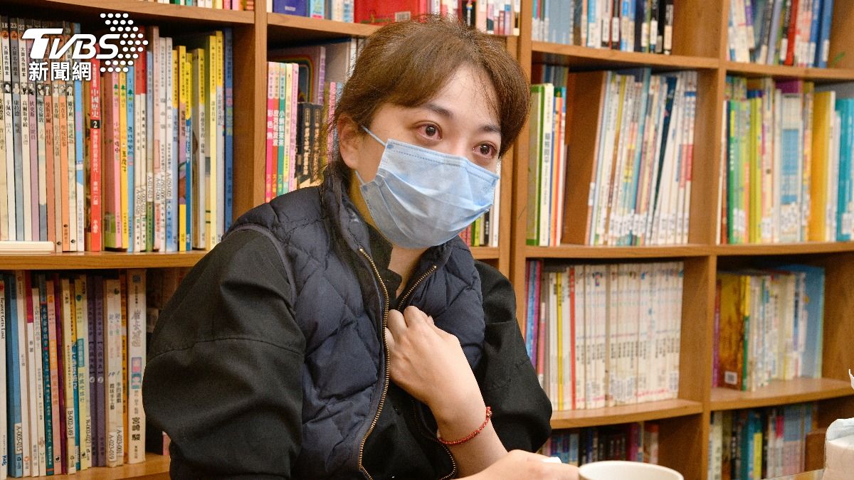 歐陽小姐述說自己的憂鬱歷程。(圖/胡瑞麒攝)