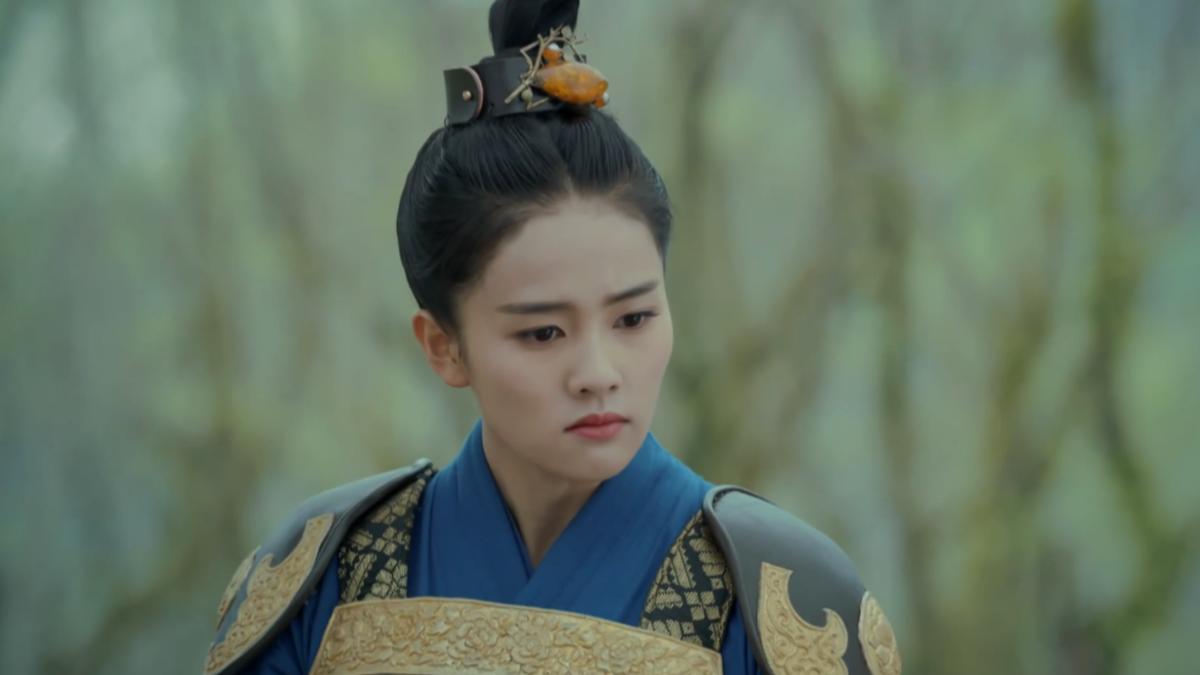 《鳳囚凰》白鹿分飾兩角,一角是武功了得的女將軍。(圖/翻攝自台灣大哥大MyVideo)