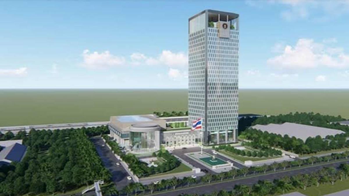這座正在建造、30層高的大樓預計將成為當地的審計長辦公室。(圖/翻攝自民意報)