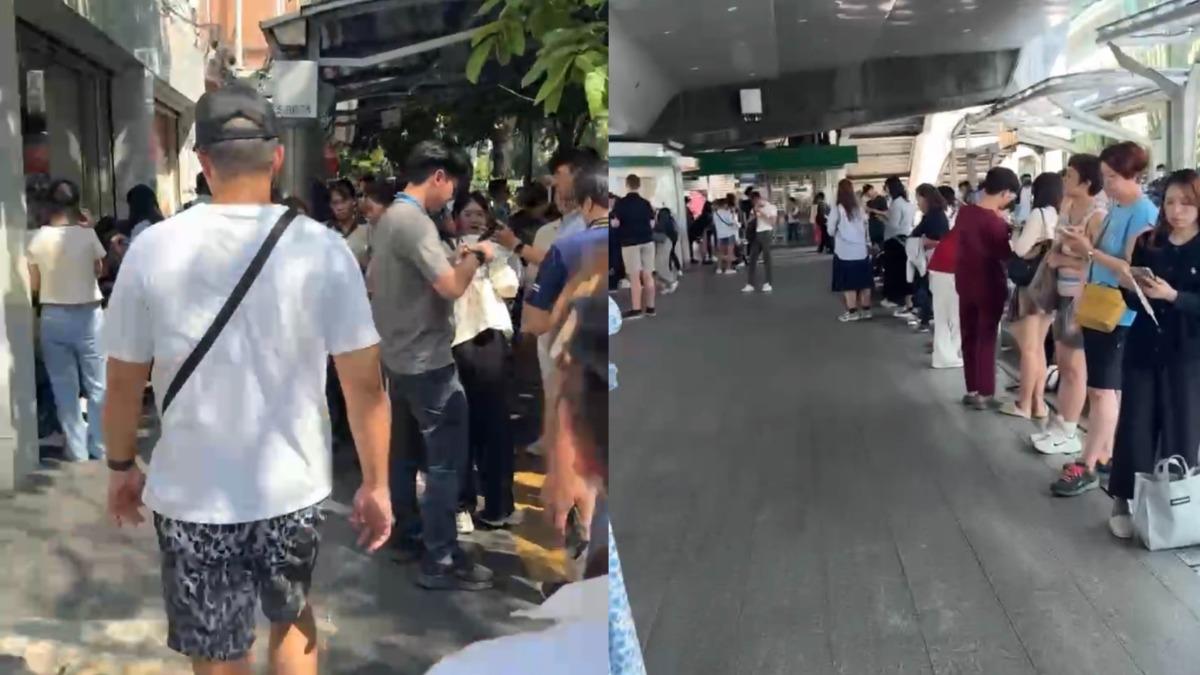 驚魂未定的民眾。(圖/豆比登美食旅遊指南提供)