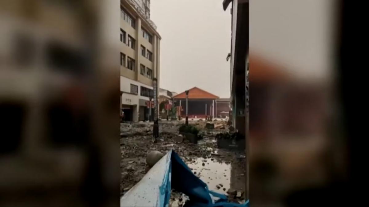 陸發海嘯預警 通報雲南有人受傷（圖／CCTV+）