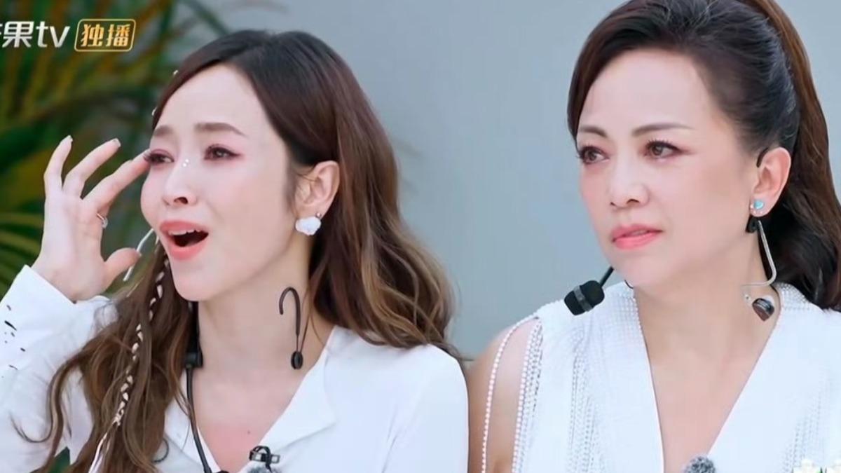 鄧萃雯(右)表情包惹議。(圖/翻攝自YouTube)