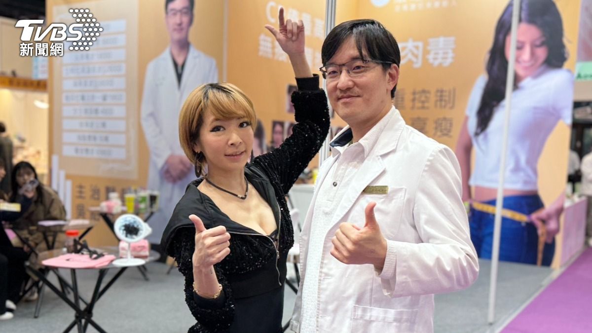 Makiyo今出席美容展力挺醫師好友。(圖/黃盈容攝)