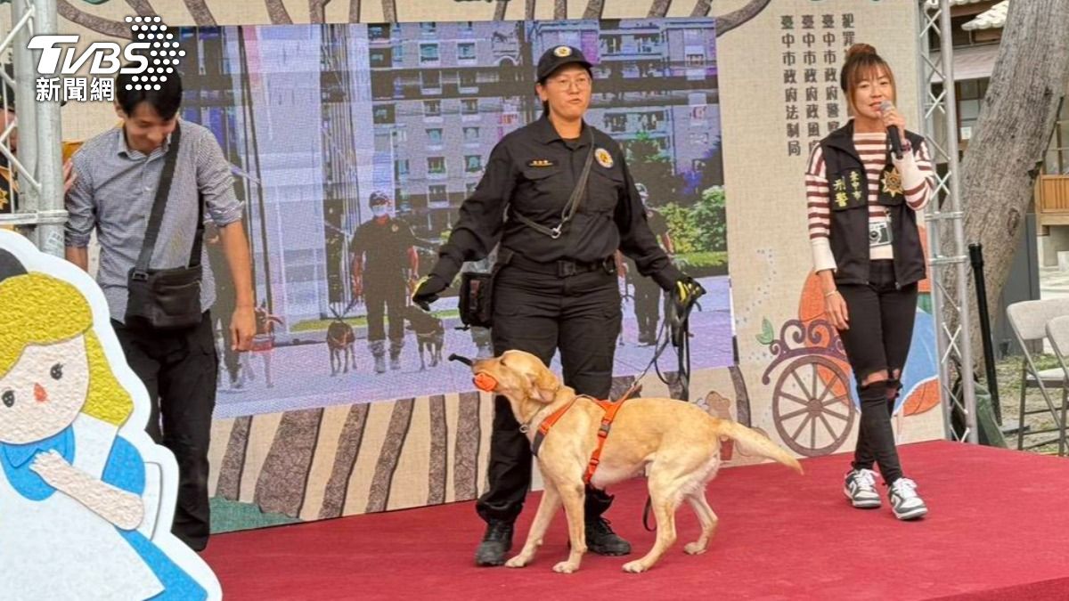 全台唯一緝毒、搜救兩棲型警犬。（圖／TVBS）