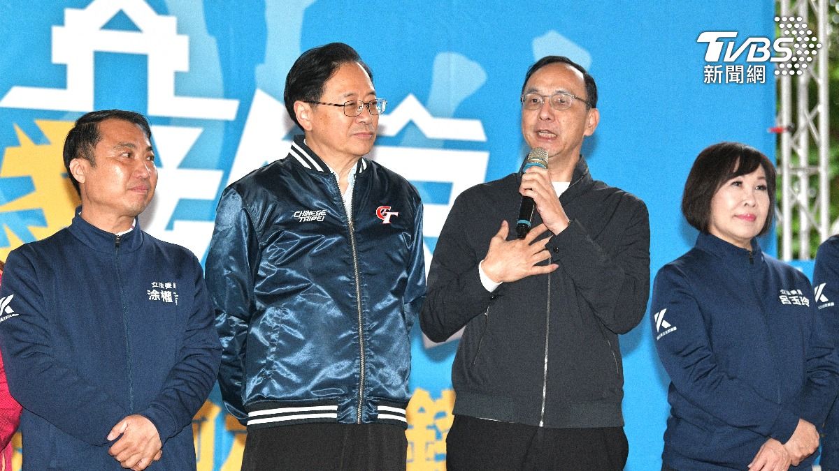 國民黨今日下午在桃園楊梅區舉行「反惡罷.護民主」還錢於民政策說明會。(圖/胡瑞麒攝)