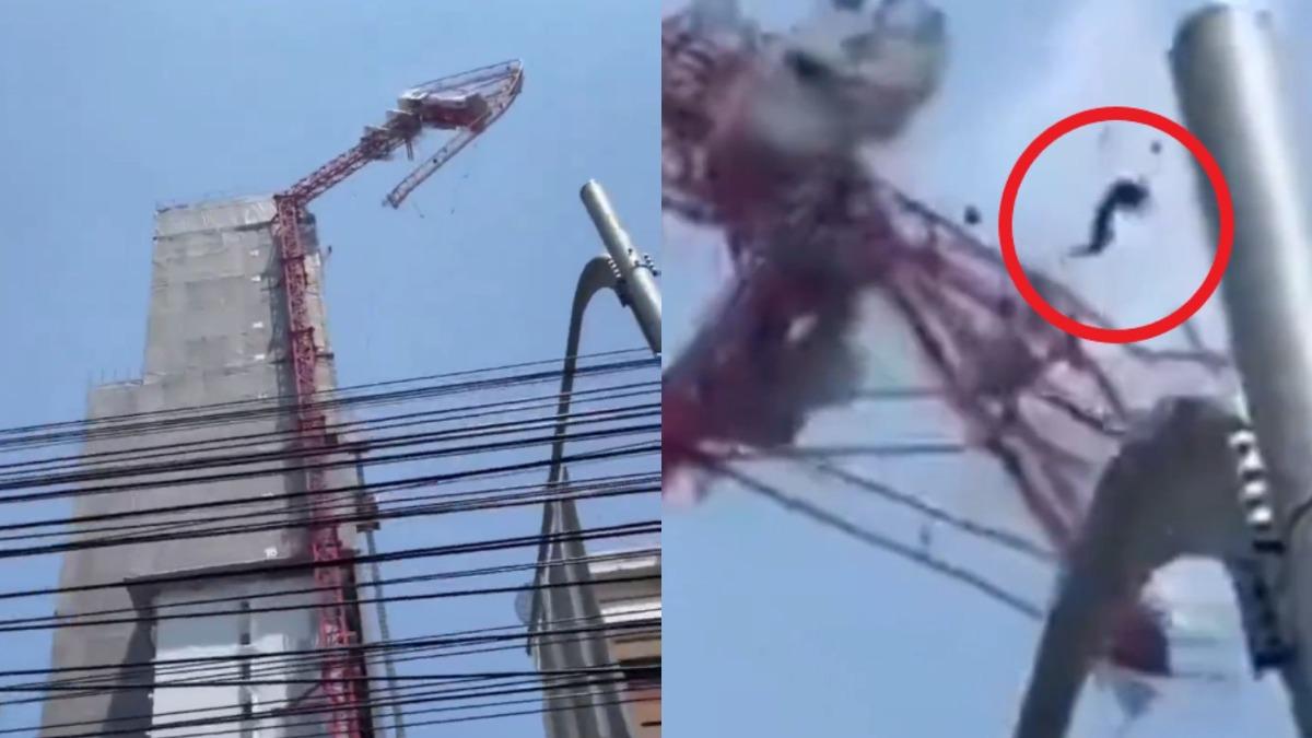 緬甸強震震到泰國！吊臂斷裂工人遭拋飛　37樓墜落「爆頭慘死」
