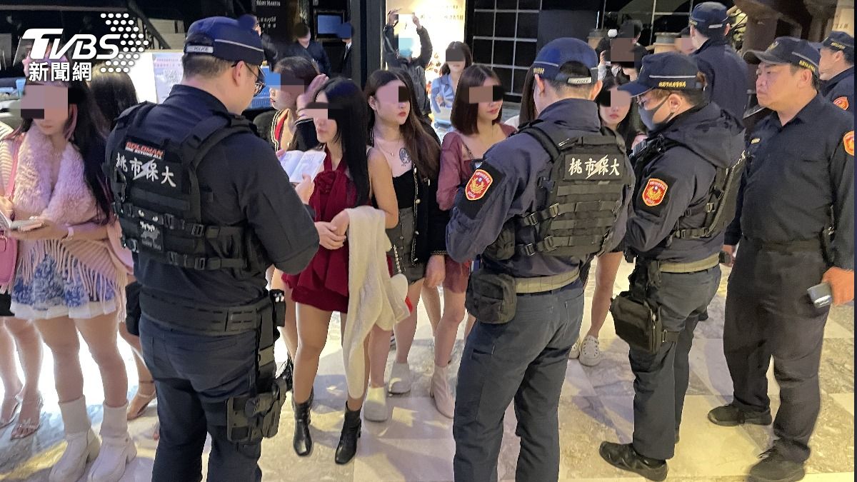 天道盟招待所遭開槍！中壢警大掃蕩特種場所　長腿妹排排站　