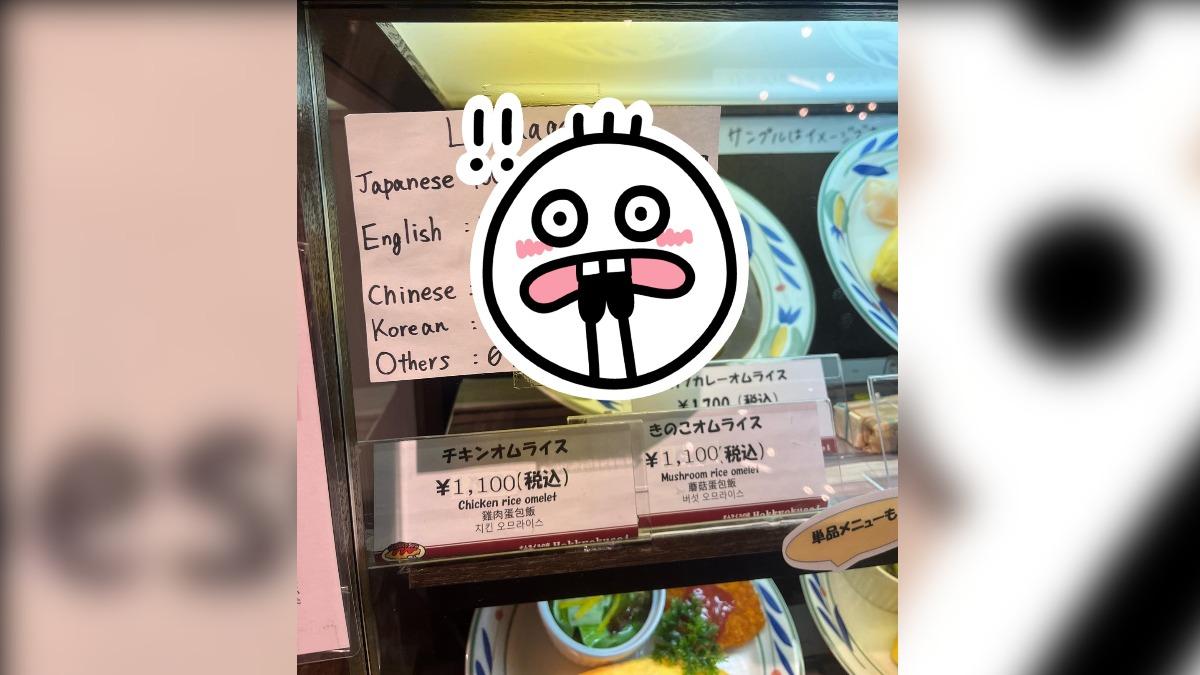 日店家櫥窗長條圖秀「外語程度」!這2語言掛蛋 網笑:好老實
