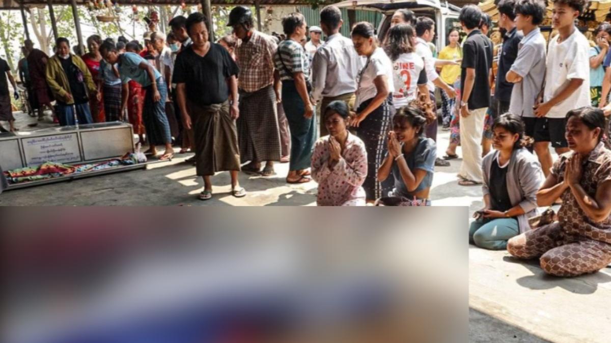 緬甸強震已導致1700人死亡。（圖／翻攝自臉書Khit Thit Media）