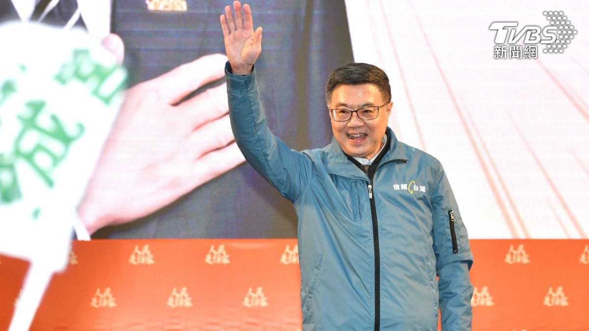 行政院長卓榮泰邀請人民一起挺民主、保台灣。 (圖/胡瑞麒攝)