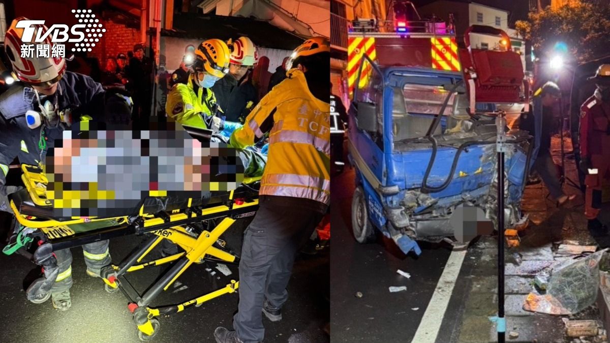有片/台中工程車衝撞民宅!男受困哭求救 一驗「又是酒駕」