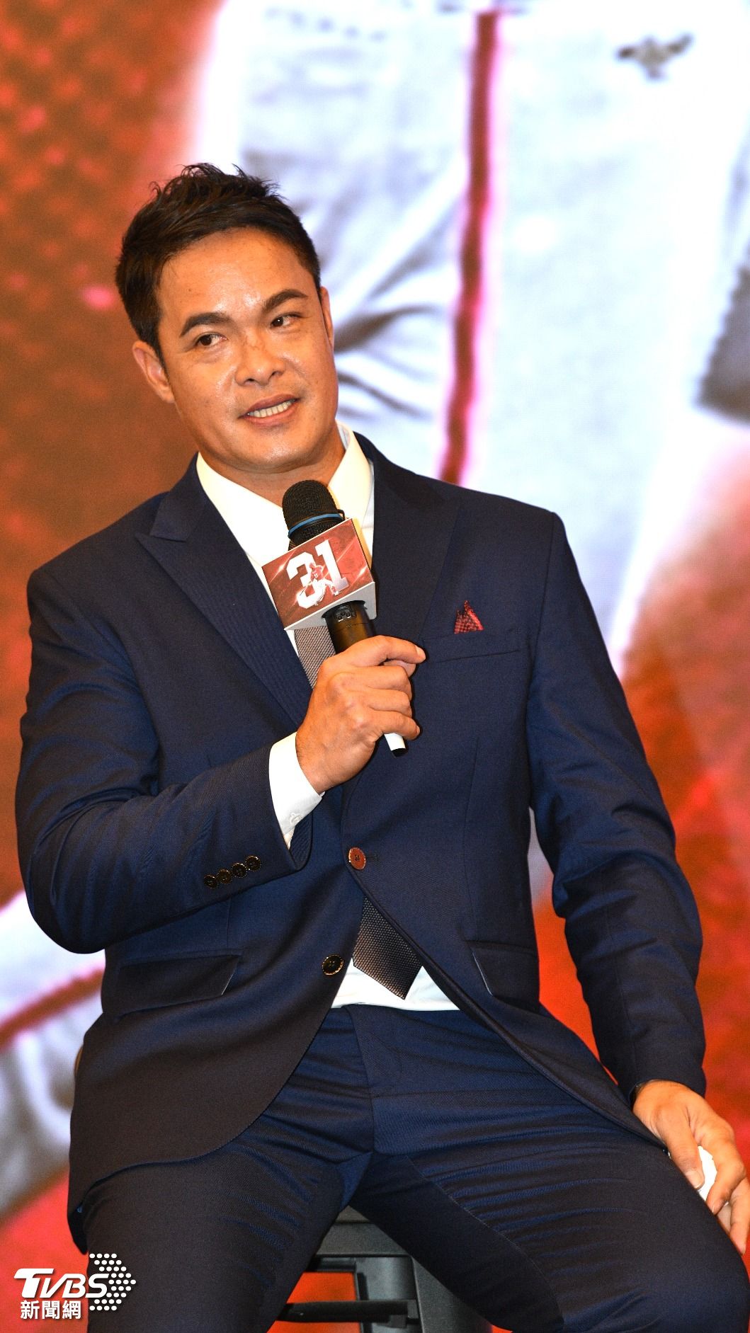 味全龍大師兄林智勝今舉辦引退記者會。(圖/胡瑞麒攝)