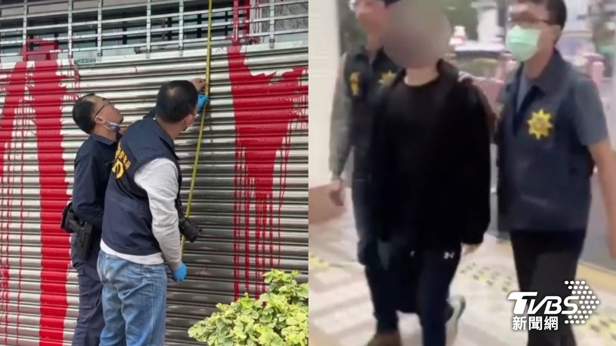 快訊/抓到了!鳳梨店面潑紅漆「扯連千毅」嗆聲 犯嫌遭逮