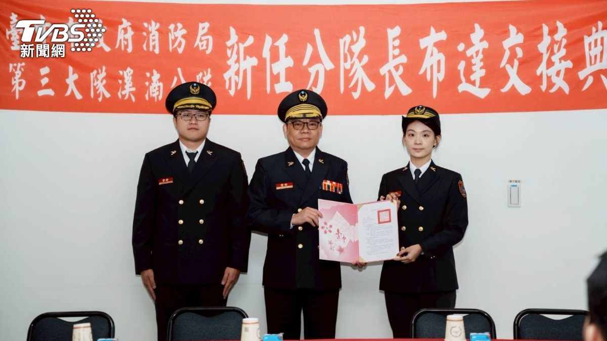 打火嬌娃!台中3正妹擔任消防隊長 仙氣散發網友暴動了