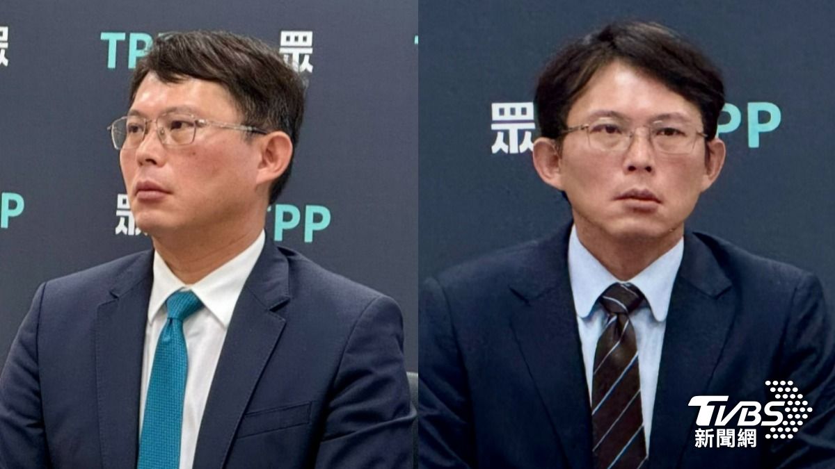 黃國昌11月25日(圖左)以及3月11日(圖右)照片相比,可見臉小了一圈,線條輪廓變得更加明顯。(圖/胡瑞麒攝)