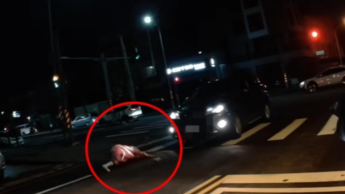 竹北行人地獄!左轉車疑「加速撞飛女行人」 驚險畫面曝